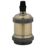 vidaXL Suporturi de lampă 2 buc Bronz E27 vidaXL Suporturi de lampă 2 buc Bronz E27