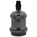 vidaXL Suporturi lămpi 2 buc Negru lucios E27 vidaXL Suporturi lămpi 2 buc Negru lucios E27