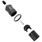vidaXL Suporturi lămpi 2 buc Negru lucios E27 vidaXL Suporturi lămpi 2 buc Negru lucios E27
