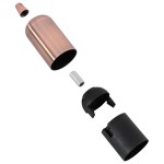 vidaXL Suporturi de lampă 2 buc Roșu Bronz E27 vidaXL Suporturi de lampă 2 buc Roșu Bronz E27