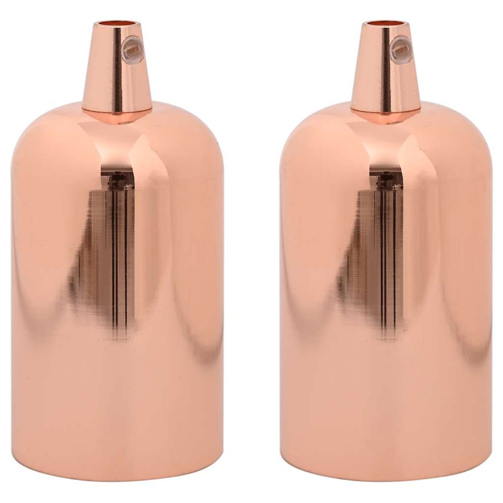 vidaXL Suporturi de lampă 2 buc Rose Gold E27