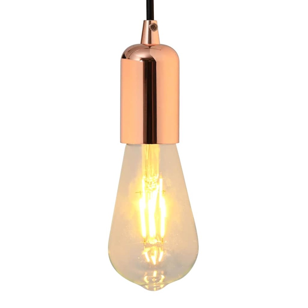 vidaXL Suporturi de lampă 2 buc Rose Gold E27
