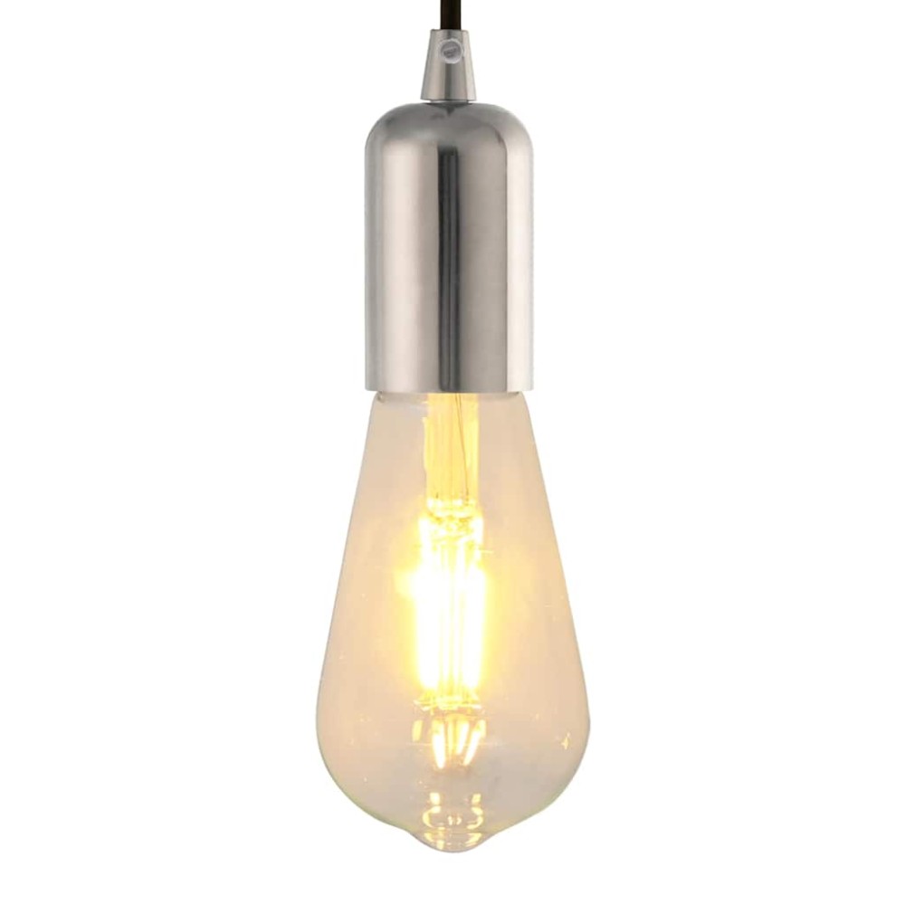 vidaXL Suporturi de lampă 2 buc Nichel satinat E27