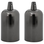 vidaXL Suporturi lămpi 2 buc Negru lucios E27 vidaXL Suporturi lămpi 2 buc Negru lucios E27