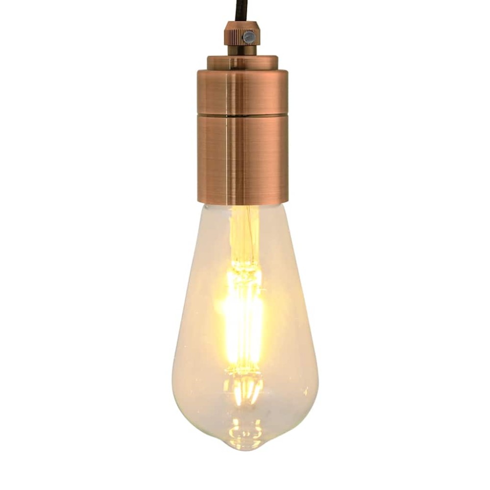 vidaXL Suporturi de lampă 2 buc Roșu Bronz E27