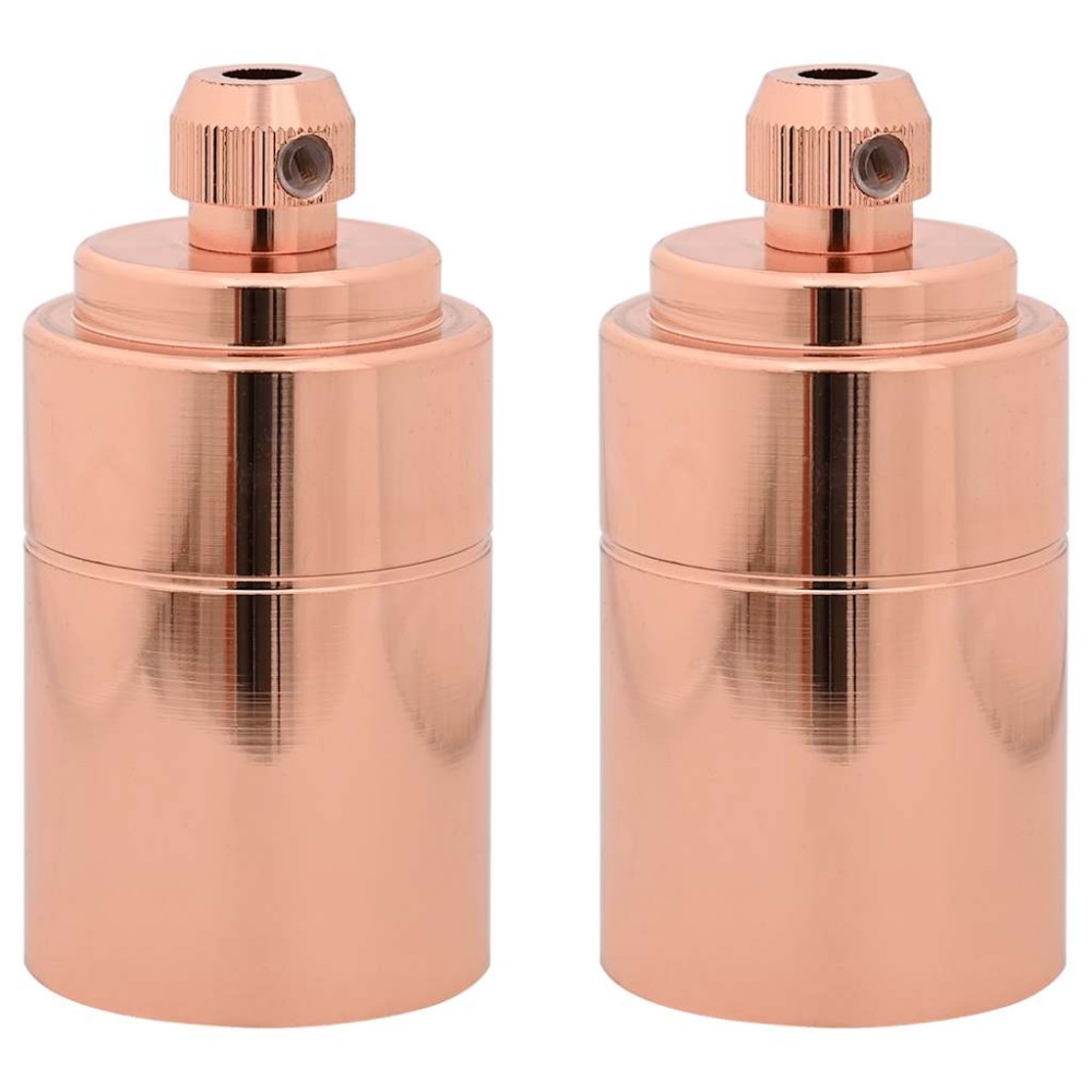 vidaXL Suporturi de lampă 2 buc Rose Gold E27