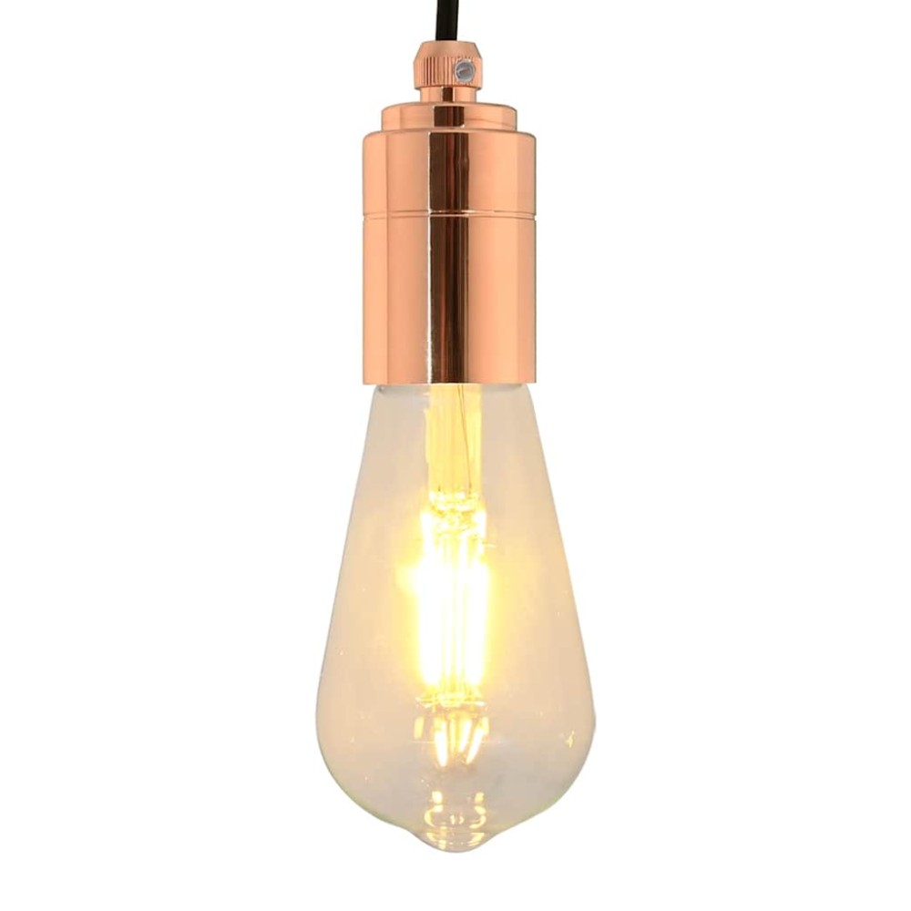 vidaXL Suporturi de lampă 2 buc Rose Gold E27