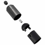 vidaXL Suporturi lămpi 2 buc Negru lucios E27 vidaXL Suporturi lămpi 2 buc Negru lucios E27