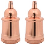 vidaXL Suporturi de lampă 2 buc Rose Gold E27 vidaXL Suporturi de lampă 2 buc Rose Gold E27