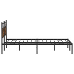 vidaXL Cadru de pat fără saltea Stejar afumat 183x203cm Lemn prelucrat