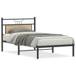 vidaXL Cadru de pat fără saltea Stejar Sonoma 107x203cm Lemn prelucrat vidaXL Cadru de pat fără saltea Stejar Sonoma 107x203cm Lemn prelucrat