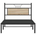 vidaXL Cadru de pat fără saltea Stejar Sonoma 107x203cm Lemn prelucrat vidaXL Cadru de pat fără saltea Stejar Sonoma 107x203cm Lemn prelucrat