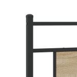 vidaXL Tăblie de pat din Stejar Sonoma 80 cm lemn și oțel