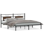 vidaXL Cadru de pat fără saltea Stejar maro 183x203 cm Lemn prelucrat vidaXL Cadru de pat fără saltea Stejar maro 183x203 cm Lemn prelucrat