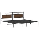 vidaXL Cadru de pat fără saltea Stejar maro 200x200 cm Lemn prelucrat vidaXL Cadru de pat fără saltea Stejar maro 200x200 cm Lemn prelucrat