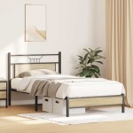 vidaXL Cadru de pat fără saltea Stejar Sonoma 107x203cm Lemn prelucrat