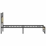 vidaXL Cadru de pat fără saltea Stejar Sonoma 107x203cm Lemn prelucrat vidaXL Cadru de pat fără saltea Stejar Sonoma 107x203cm Lemn prelucrat