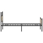vidaXL Cadru de pat fără saltea Stejar Sonoma 107x203cm Lemn prelucrat vidaXL Cadru de pat fără saltea Stejar Sonoma 107x203cm Lemn prelucrat