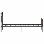vidaXL Cadru de pat fără saltea Stejar maro 107x203 cm Lemn prelucrat