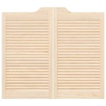 vidaXL Uși batante cu jaluzele 1 pereche 90x100 cm lemn masiv de pin