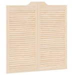 vidaXL Uși batante cu jaluzele, 2 perechi 100x100 cm lemn masiv de pin
