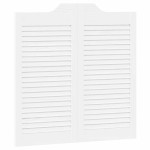 vidaXL Uși batante cu jaluzele 1 pereche alb 80x80 cm vidaXL Uși batante cu jaluzele 1 pereche alb 80x80 cm
