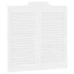 vidaXL Uși batante cu jaluzele 1 pereche alb 80x80 cm vidaXL Uși batante cu jaluzele 1 pereche alb 80x80 cm