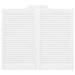 vidaXL Uși batante cu jaluzele design 2 perechi alb 90x80 cm