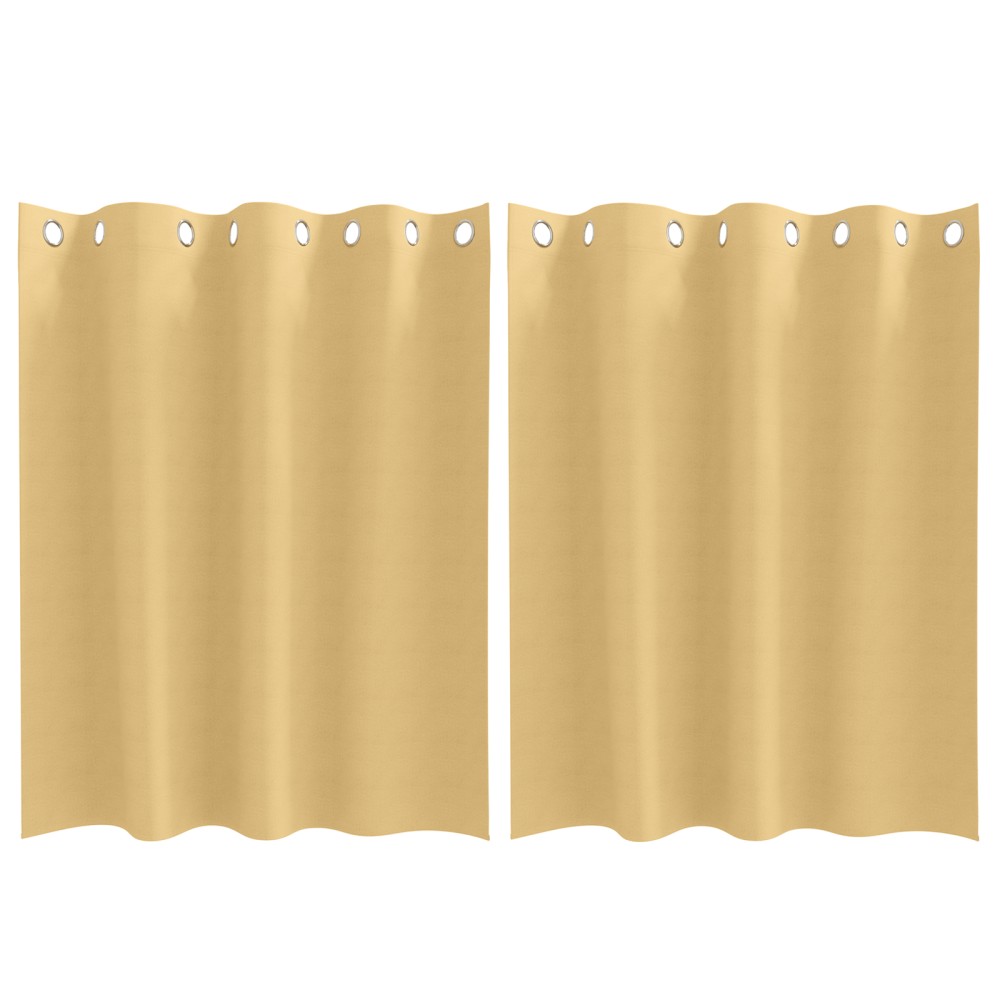 vidaXL Perdele Opaque cu Inel 2 pcs Bej 140 x 140 cm Poliester