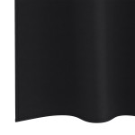 vidaXL Perdele cu perdele 2 pcs Negru 140 x 140 cm Poliester vidaXL Perdele cu perdele 2 pcs Negru 140 x 140 cm Poliester