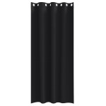 vidaXL Perdele cu perdele 2 pcs Negru 260 x 140 cm Poliester vidaXL Perdele cu perdele 2 pcs Negru 260 x 140 cm Poliester
