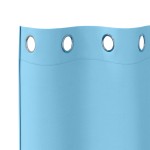 vidaXL Perdele 2 pcs Albastru deschis 260 x 140 cm Poliester vidaXL Perdele 2 pcs Albastru deschis 260 x 140 cm Poliester