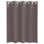 vidaXL Perdele cu perdele 2 pcs Maro închis 140 x 140 cm Poliester