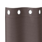 vidaXL Perdele cu perdele 2 pcs Maro închis 260 x 140 cm Poliester vidaXL Perdele cu perdele 2 pcs Maro închis 260 x 140 cm Poliester