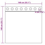 vidaXL Perdele Opaque cu Inel 2 pcs Antracit 140 x 140 cm Poliester