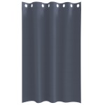 vidaXL Perdele Opaque cu Inel 2 pcs Antracit 175 x 140 cm Poliester