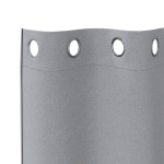 vidaXL Perdele cu perdele 2 pcs Gri deschis 245 x 140 cm Poliester
