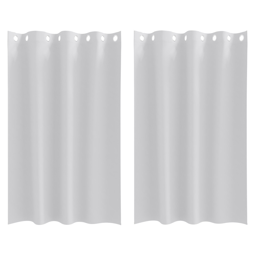 vidaXL Perdele cu perdele 2 pcs Gri deschis 175 x 140 cm Poliester