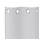 vidaXL Perdele Opaque cu Inel 2 pcs Gri Deschis 175 x 140 cm Poliester