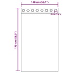 vidaXL Perdele Opaque cu Inel 2 pcs Gri Deschis 175 x 140 cm Poliester