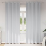 vidaXL Perdele cu perdele 2 pcs Gri deschis 225 x 140 cm Poliester