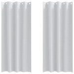 vidaXL Perdele cu perdele 2 pcs Gri deschis 260 x 140 cm Poliester vidaXL Perdele cu perdele 2 pcs Gri deschis 260 x 140 cm Poliester