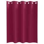 vidaXL Perdele cu perdele 2 pcs Roșu Vin 140 x 140 cm Poliester vidaXL Perdele cu perdele 2 pcs Roșu Vin 140 x 140 cm Poliester