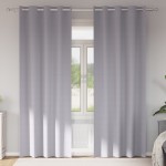 vidaXL Perdele cu perdele 2 pcs Gri metalic 245 x 140 cm Poliester