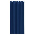 vidaXL Perdele Opaque cu Inel 2 pcs Albastru închis 245 x 140 cm