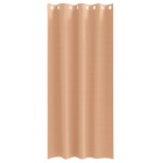 vidaXL Perdele cu perdele 2 pcs Maro deschis 225 x 140 cm Poliester