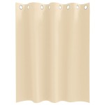 vidaXL Perdele cu perdele 2 pcs Crem 140 x 140 cm Poliester
