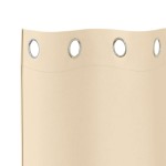 vidaXL Perdele cu perdele 2 pcs Crem 175 x 140 cm Poliester