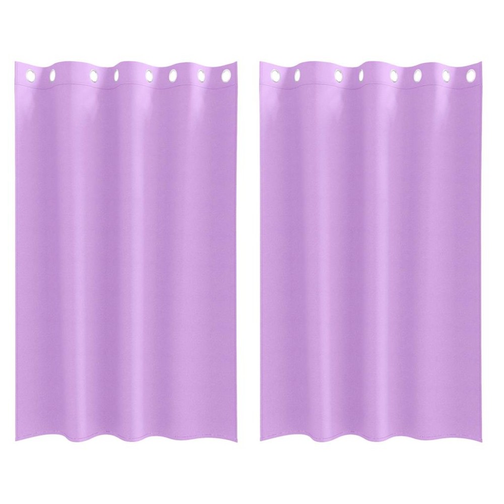 vidaXL Perdele cu perdele 2 pcs Violet 175 x 140 cm Poliester