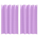 vidaXL Perdele cu perdele 2 pcs Violet 175 x 140 cm Poliester vidaXL Perdele cu perdele 2 pcs Violet 175 x 140 cm Poliester